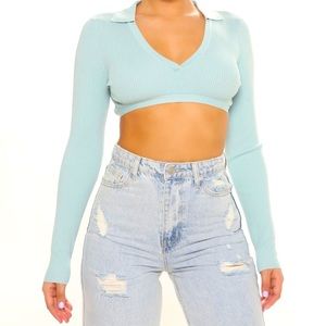 Cute crop top ! Brand new .